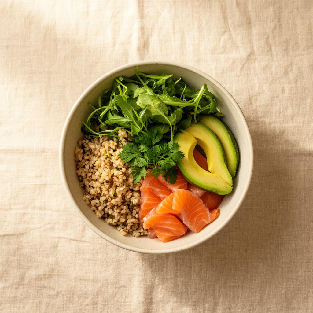 Premium plated wellness bowl